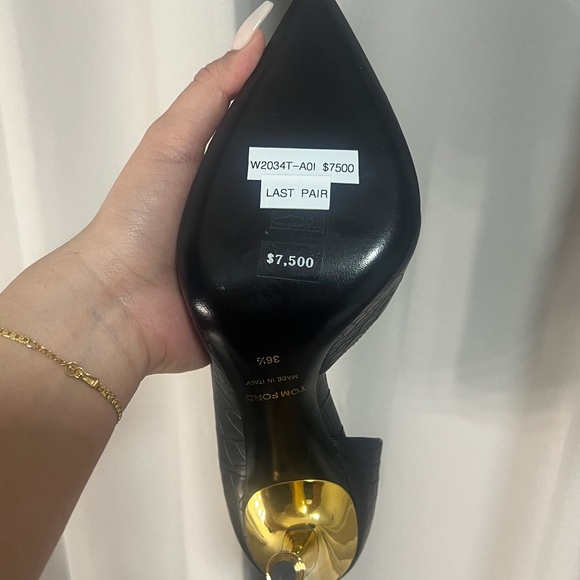 TOM FORD ALLIGATOR SKIN PUMPS - Picture 4 of 7